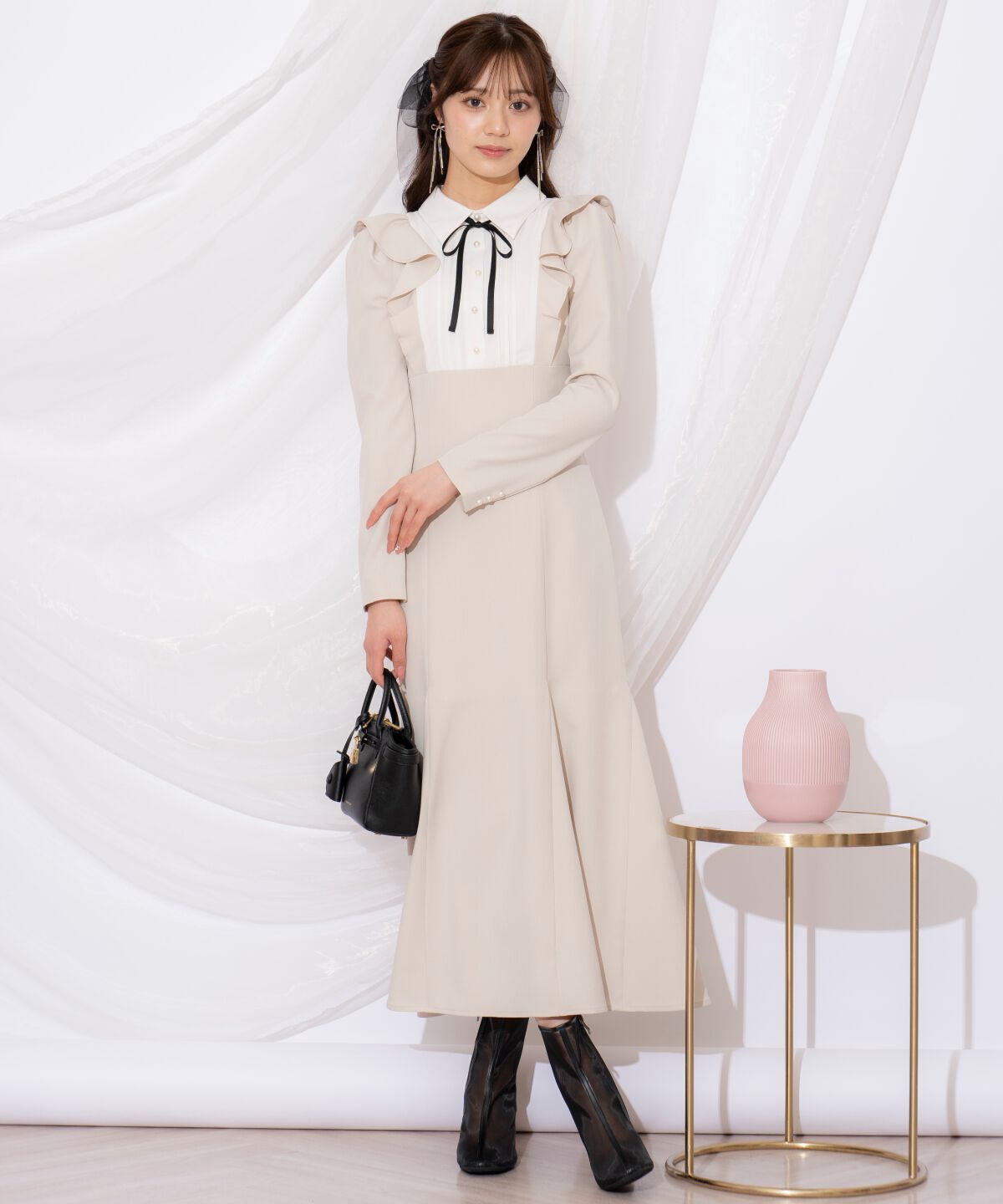 WILLSELECTION「配色ヨークマーメイドワンピース」|ワンピース|