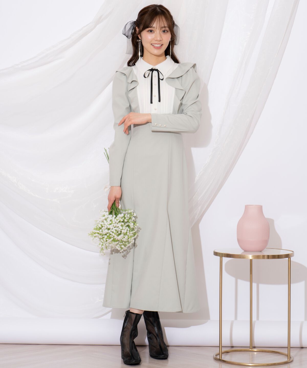 WILLSELECTION「配色ヨークマーメイドワンピース」|ワンピース|