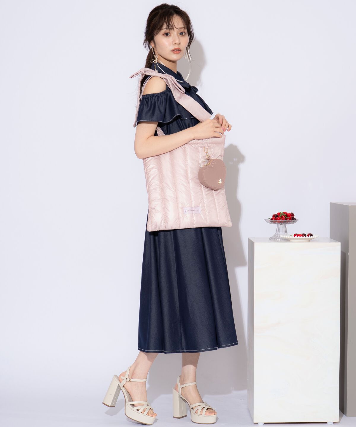 WILLSELECTION「リボンショルダーキルティングトート」|トートバッグ|