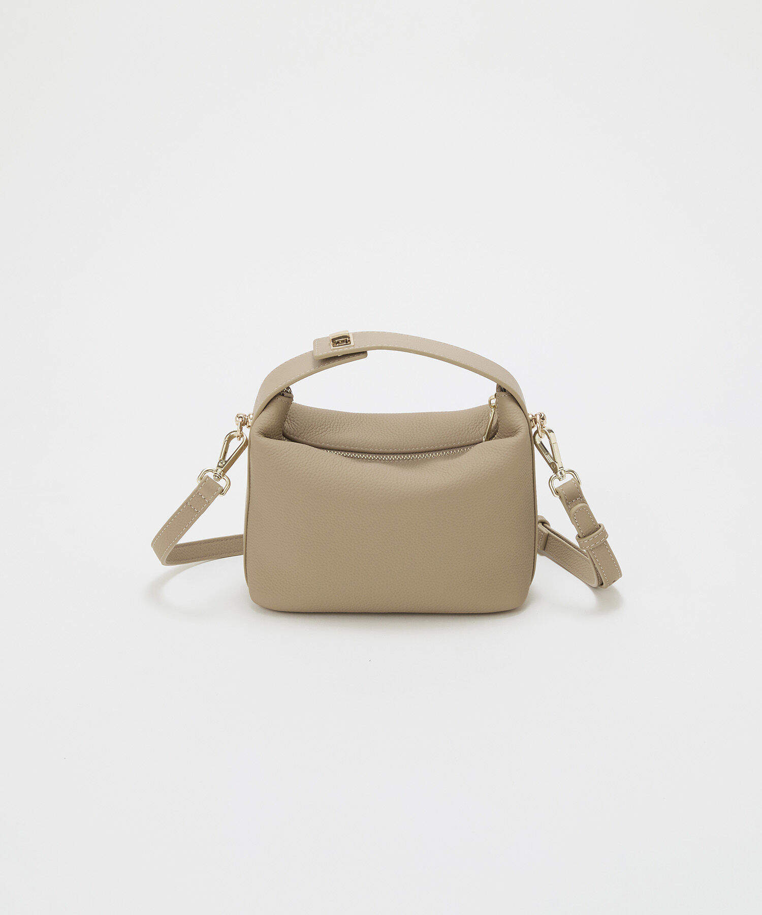 TOPKAPI TREASURE「【TREASURE TOPKAPI】シュリンクレザー ハンドルオープン ミニ ショルダーバッグ」|トートバッグ|