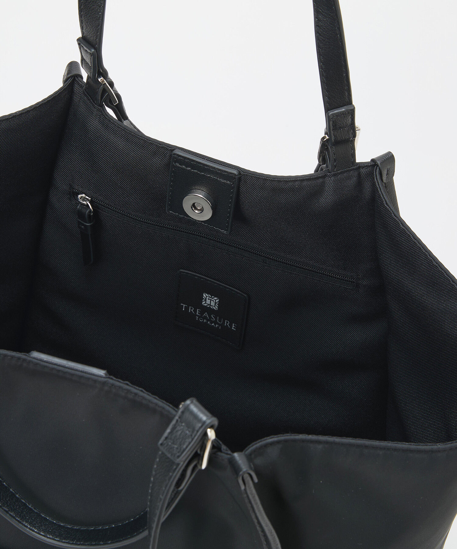 TOPKAPI TREASURE「【TREASURE TOPKAPI】ナイロン 2way レザーハンドル トートバッグ 」|トートバッグ|