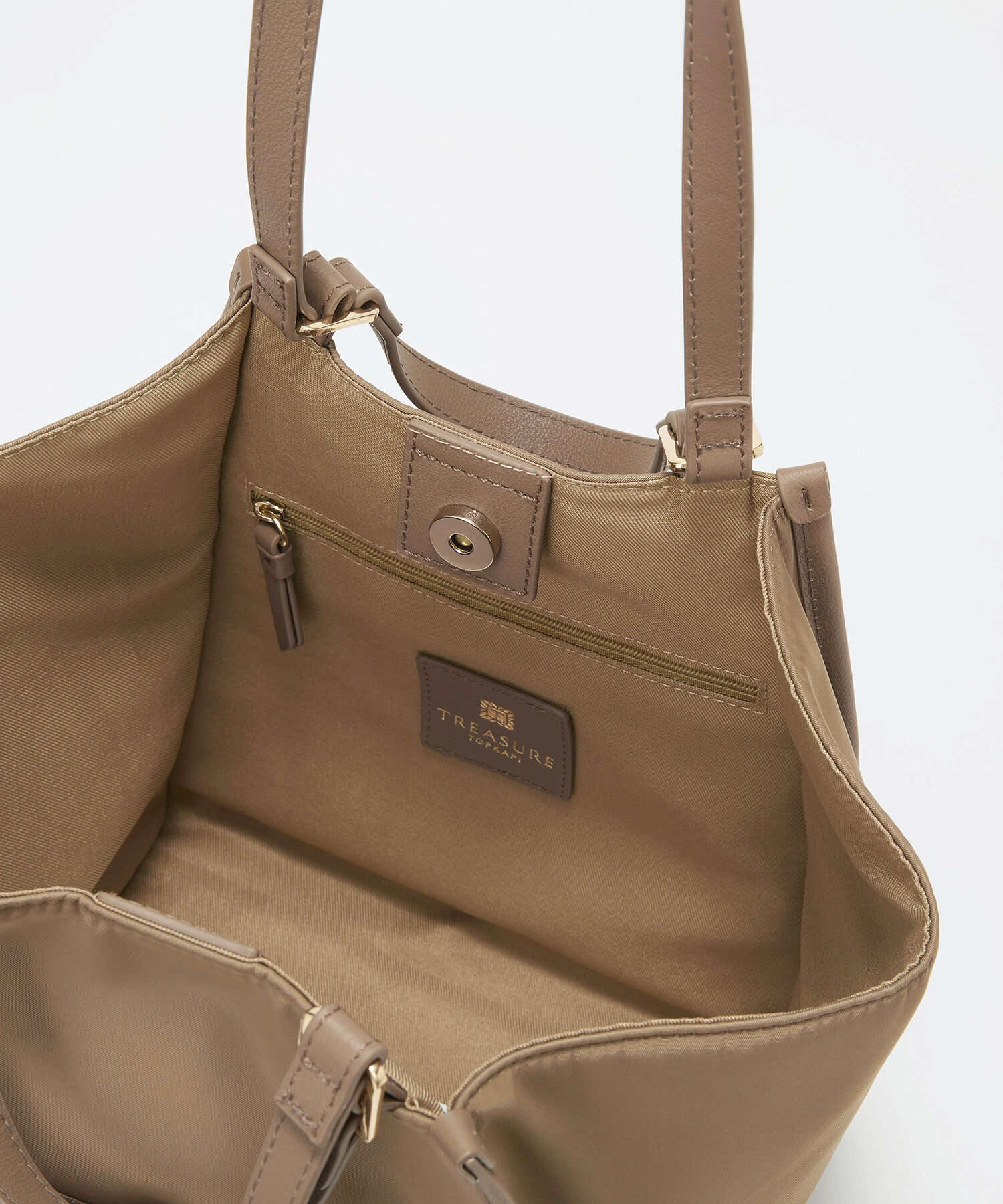 TOPKAPI TREASURE「【TREASURE TOPKAPI】ナイロン 2way レザーハンドル ミニ トートバッグ」|トートバッグ|