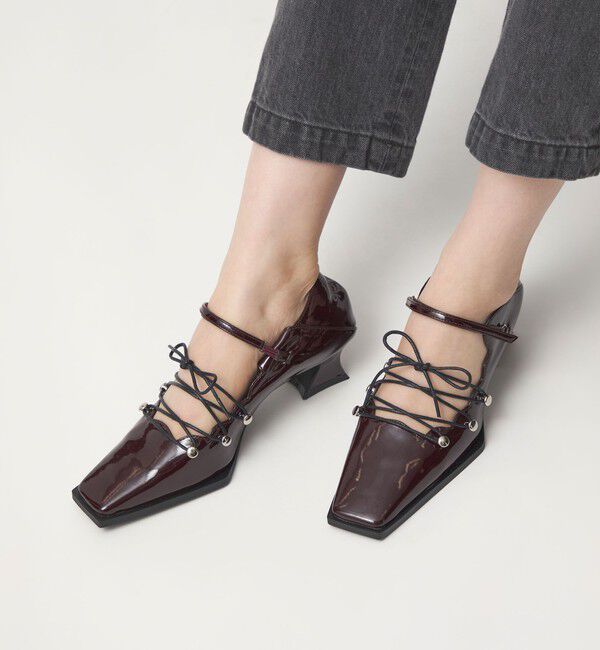 ODETTE E ODILE「＜SY＞スカラップレースアップ パンプス45&uarr;」|パンプス|