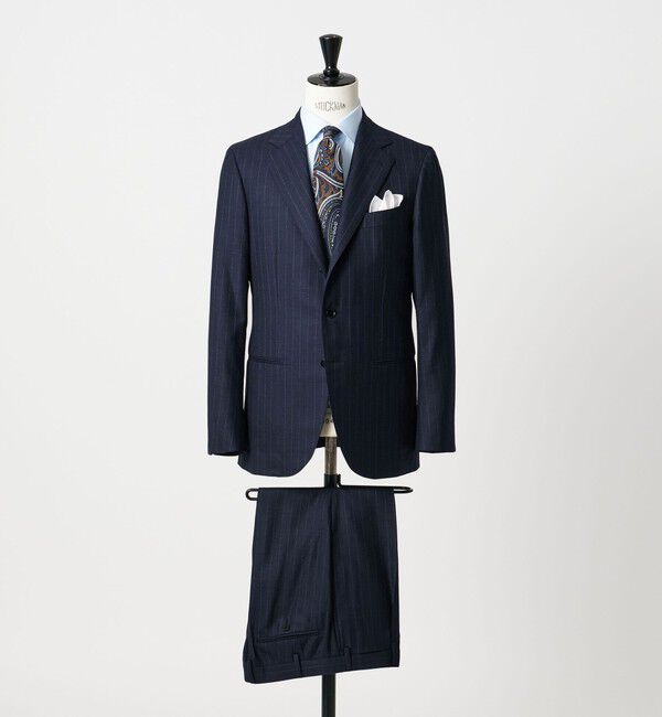 UNITED ARROWS「シャークスキン ストライプ シングル3B  スーツ S‐MODEL ヨコストレッチ・撥水・防しわ」|スーツ|