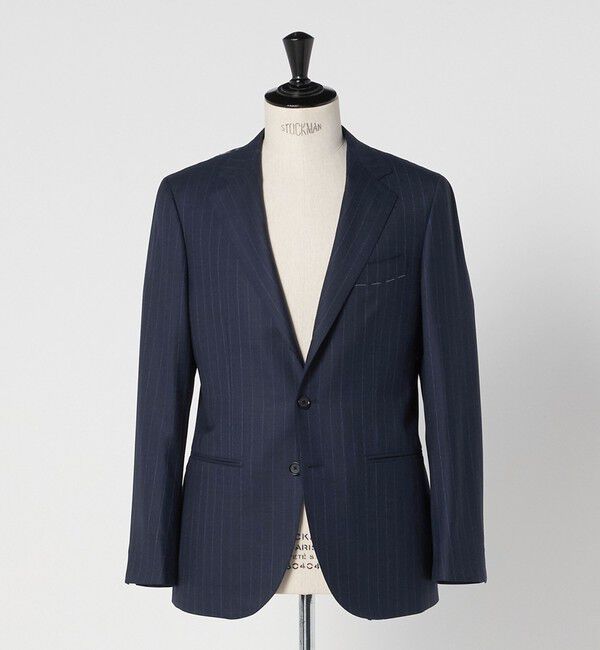 UNITED ARROWS「シャークスキン ストライプ シングル3B  スーツ S‐MODEL ヨコストレッチ・撥水・防しわ」|スーツ|