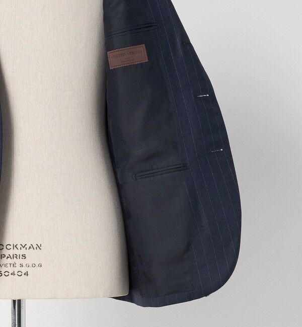 UNITED ARROWS「シャークスキン ストライプ シングル3B  スーツ S‐MODEL ヨコストレッチ・撥水・防しわ」|スーツ|