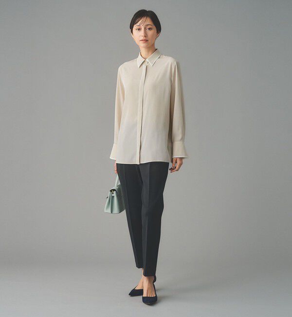 UNITED ARROWS「バイカラー レギュラーシャツブラウス」|シャツ・ブラウス|