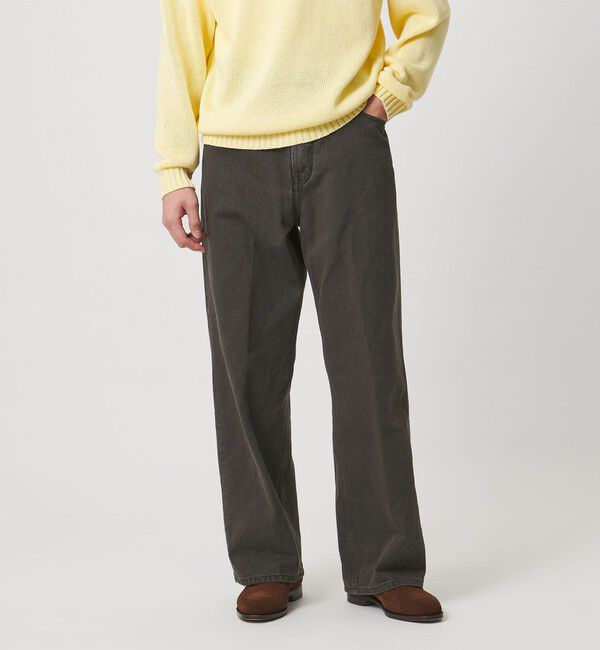 UNITED ARROWS「ロープ染めカラーデニム バギー5ポケット」|デニム|DK.GRAY