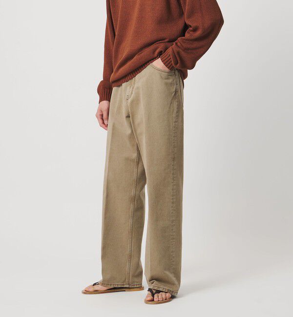 UNITED ARROWS「ロープ染めカラーデニム バギー5ポケット」|デニム|BEIGE