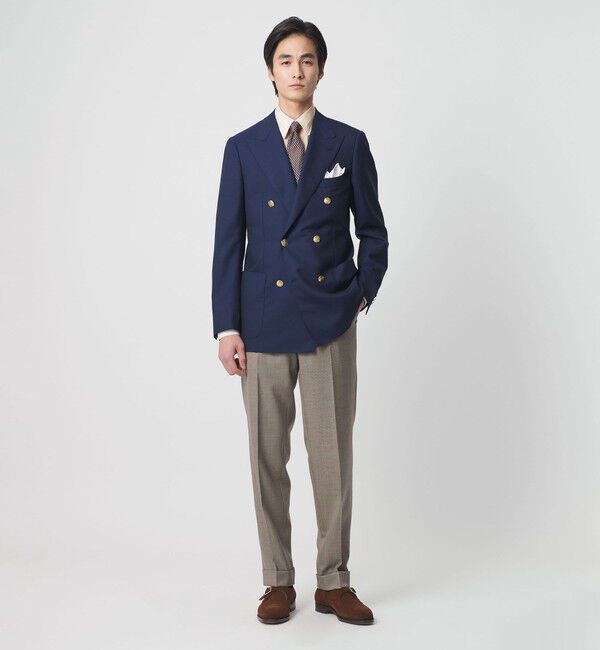 UNITED ARROWS「ALBINI オルタネートストライプ ラウンド レギュラーカラーシャツ」|シャツ・ブラウス|