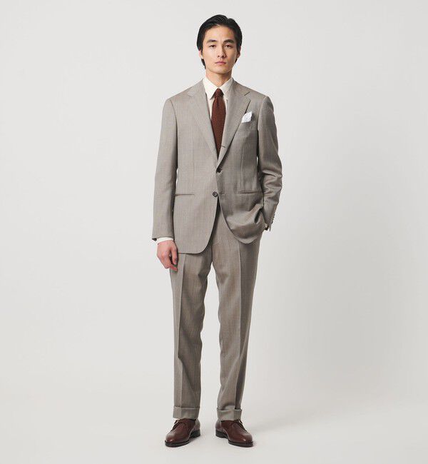 UNITED ARROWS「ALBINI オルタネートストライプ ラウンド レギュラーカラーシャツ」|シャツ・ブラウス|