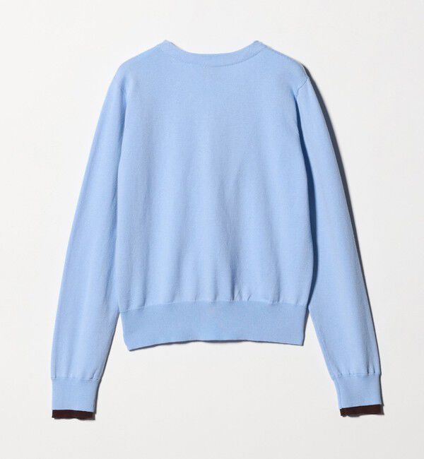 UNITED ARROWS「エンブロイダリー バイカラー カーディガン ‐ウォッシャブル‐」|カーディガン|