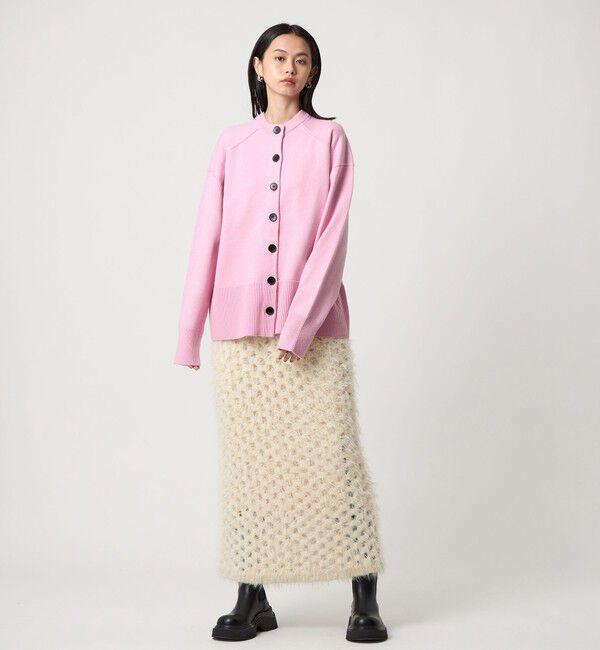 EMMEL REFINES「＜EMMEL REFINES＞EM HW ルーズ 2WAY ニット プルオーバー＆カーディガン」|カーディガン|