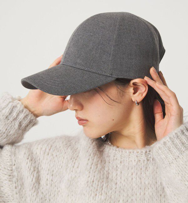 UNITED ARROWS green label relaxing「起毛ピーチ バイザー キャップ / 帽子 UVカット」|キャップ・キャスケット|