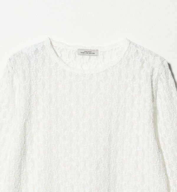 UNITED ARROWS green label relaxing「【WEB限定】＜at ease＞シャーリングレース プルオーバー カットソー」|Tシャツ・カットソー|