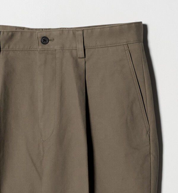 UNITED ARROWS green label relaxing「DC コットン 1プリーツ ストレート ドレスチノ パンツ」|スラックス|