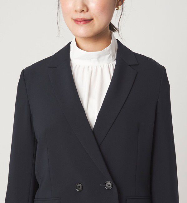 UNITED ARROWS green label relaxing「［size SHORTあり］パウドレ ダブル ジャケット ウォッシャブル ストレッチ」|テーラードジャケット|