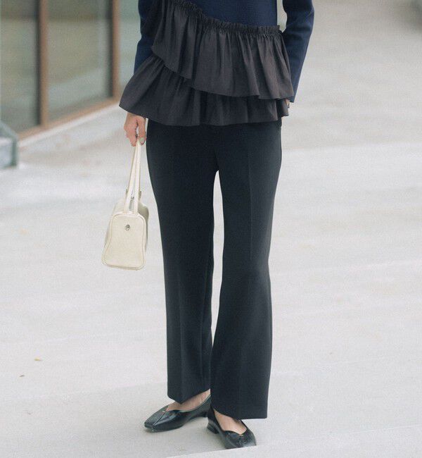 UNITED ARROWS green label relaxing「［size SHORT/TALLあり］Daily Chic セミフレア パンツ」|スラックス|