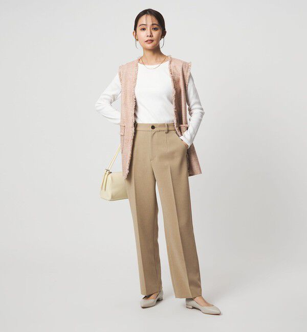 UNITED ARROWS green label relaxing「［size SHORT/TALLあり］Daily Chic セミフレア パンツ」|スラックス|