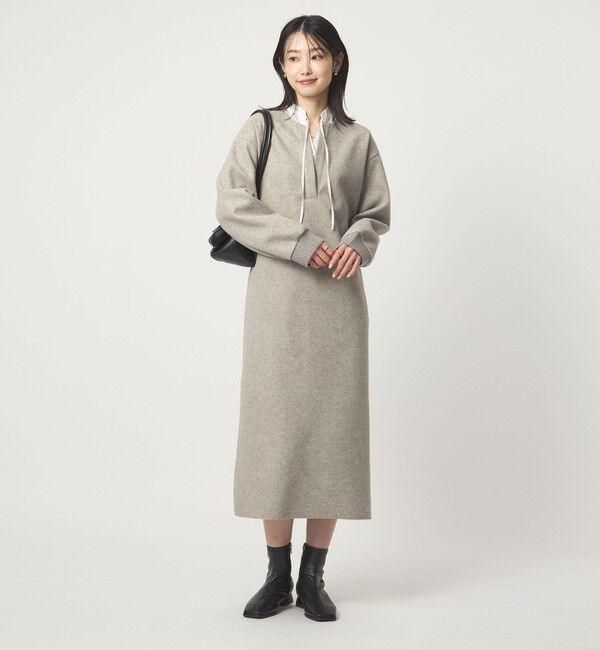 UNITED ARROWS green label relaxing「メルトンライク ワンピース」|ワンピース|MD.GRAY