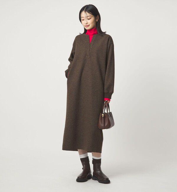 UNITED ARROWS green label relaxing「メルトンライク ワンピース」|ワンピース|MD.BROWN