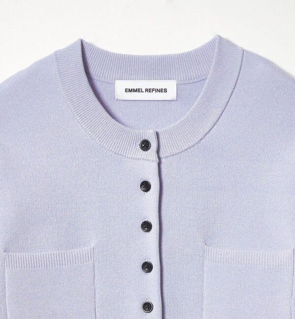 EMMEL REFINES「＜EMMEL REFINES＞EM HW スウェットライク ポケットツキ カーディガン」|カーディガン|