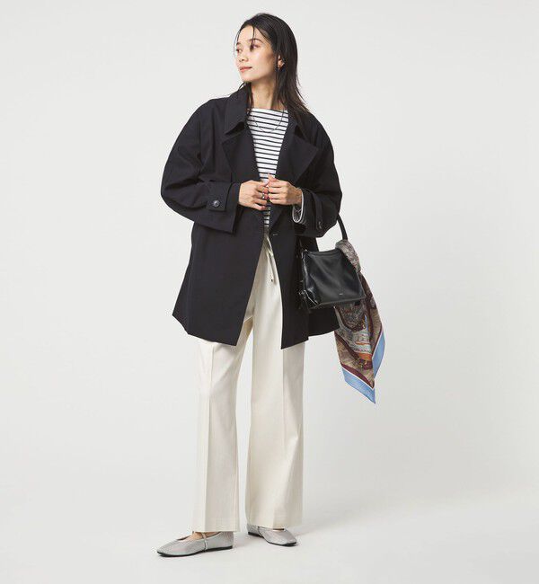 size SHORTあり］ミドル トレンチ コート 撥水（UNITED ARROWS green