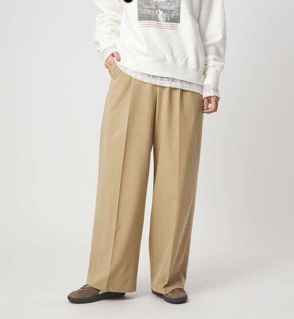 UNITED ARROWS green label relaxing「【WEB限定】＜at ease＞オルマイ ワイド パンツ ウォッシャブル ストレッチ UVカット」|その他|