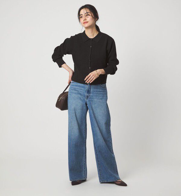 UNITED ARROWS green label relaxing「ブークレ ポロカーディガン ウォッシャブル」|カーディガン|