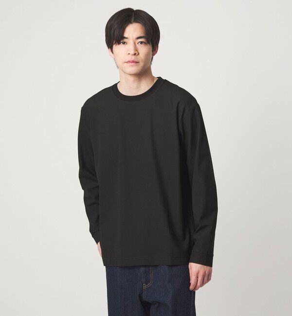 UNITED ARROWS green label relaxing「KIVANC クルーネック Tシャツ」|Tシャツ・カットソー|BLACK