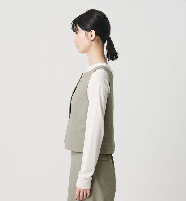 BEAUTY&YOUTH UNITED ARROWS「スクエアネック 2WAYベスト 吸水速乾 防シワ UV」|ベスト・ジレ|