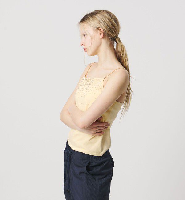 ATTISESSION「＜ATTISESSION＞シークイン エンブロイダリー ニット キャミソール」|キャミソール|