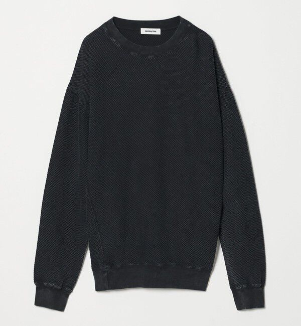 MONKEY TIME「ウォッシュド ワッフル クルーネック」|Tシャツ・カットソー|