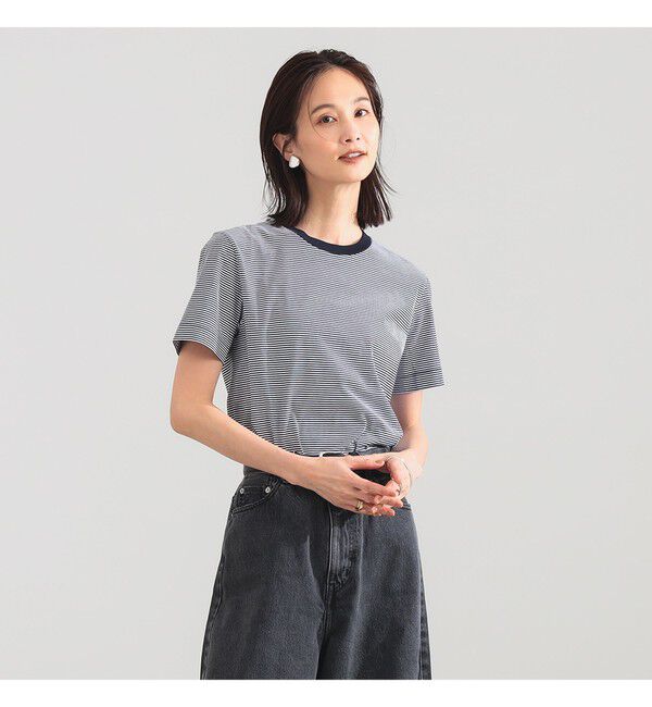 Demi-Luxe BEAMS 「【別注】SLOANE / コットン天竺 ボーダー Tシャツ」|Tシャツ・カットソー|