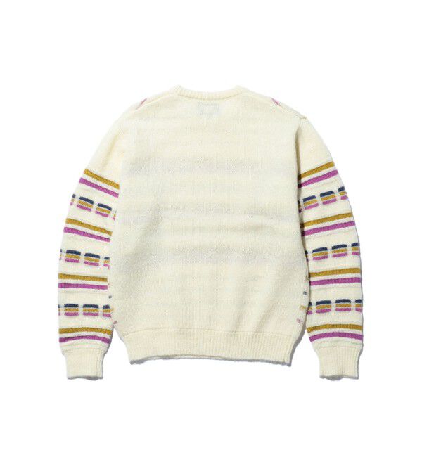 BEAMS PLUS「Crew Jacquard Stripe」|ニット・セーター|