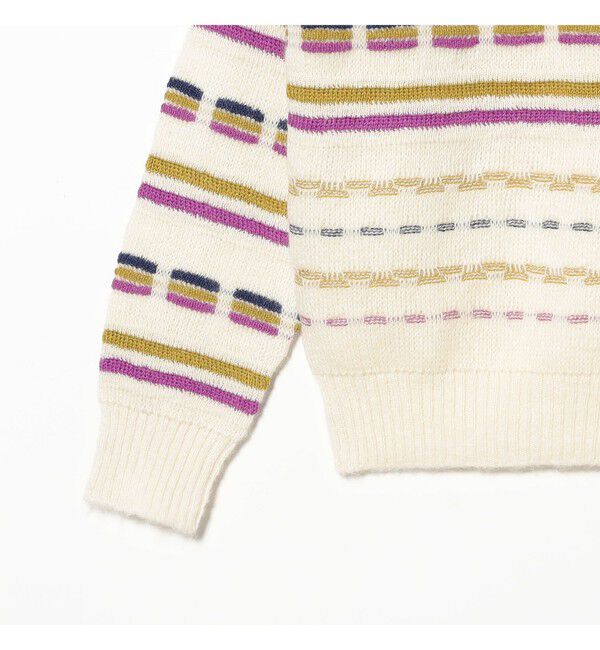 BEAMS PLUS「Crew Jacquard Stripe」|ニット・セーター|