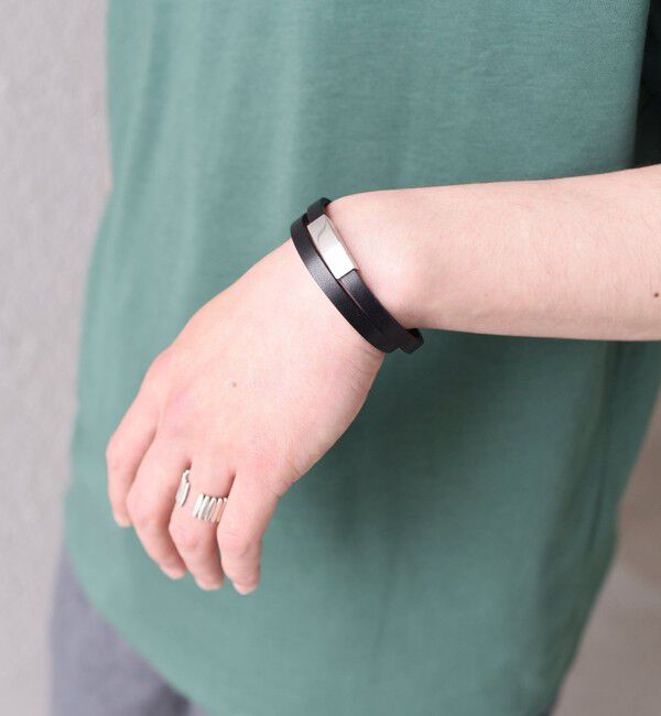 SHIPS any「SHIPS any: レザー マグネット ブレスレット◇」|ブレスレット・バングル|