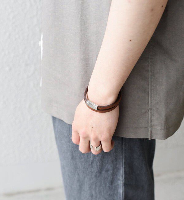 SHIPS any「SHIPS any: レザー マグネット ブレスレット◇」|ブレスレット・バングル|