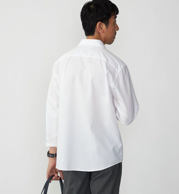SHIPS「SHIPS:〈接触冷感〉 セミワイドカラー アイスコットン ロングスリーブ シャツ」|シャツ・ブラウス|