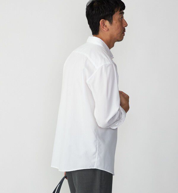 SHIPS「SHIPS:〈接触冷感〉 セミワイドカラー アイスコットン ロングスリーブ シャツ」|シャツ・ブラウス|