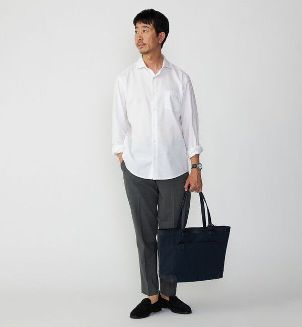 SHIPS「SHIPS:〈接触冷感〉 セミワイドカラー アイスコットン ロングスリーブ シャツ」|シャツ・ブラウス|