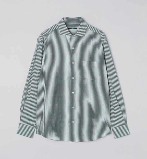 SHIPS「SHIPS:〈接触冷感〉 セミワイドカラー アイスコットン ロングスリーブ シャツ」|シャツ・ブラウス|