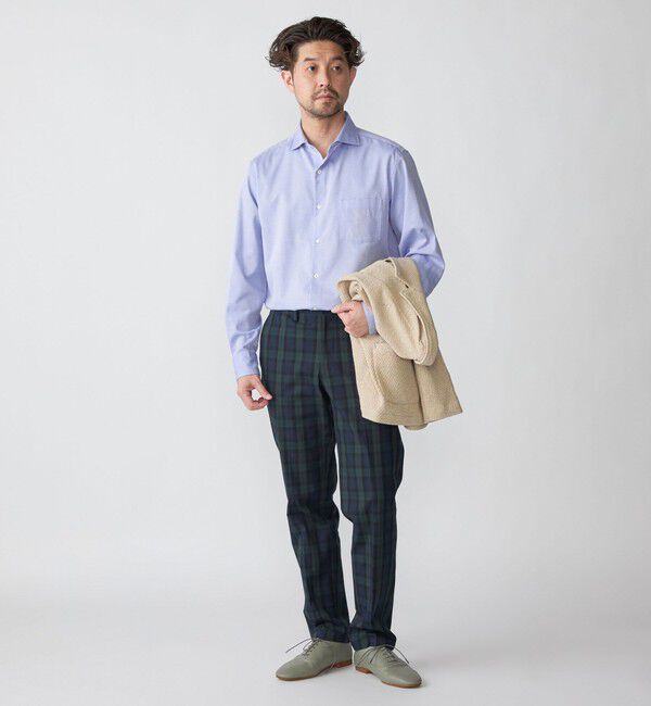 SHIPS「SHIPS:〈接触冷感〉 セミワイドカラー アイスコットン ロングスリーブ シャツ」|シャツ・ブラウス|