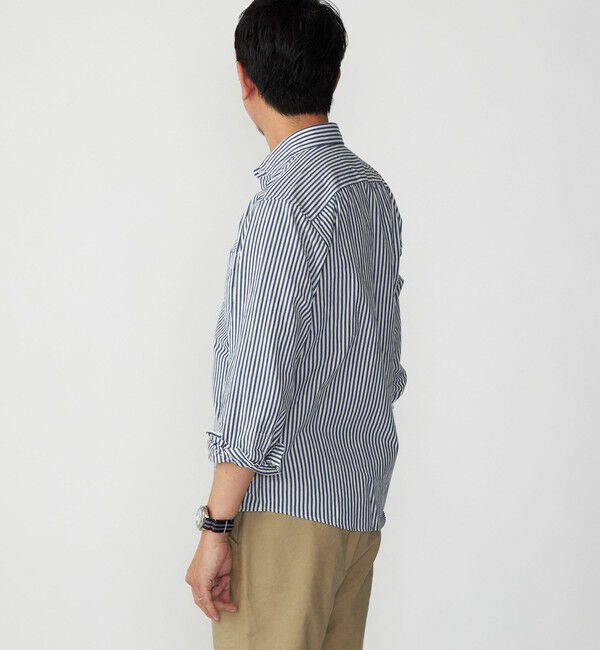 SHIPS「SHIPS:〈接触冷感〉 セミワイドカラー アイスコットン ロングスリーブ シャツ」|シャツ・ブラウス|