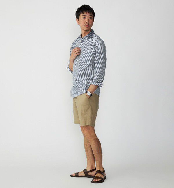 SHIPS「SHIPS:〈接触冷感〉 セミワイドカラー アイスコットン ロングスリーブ シャツ」|シャツ・ブラウス|