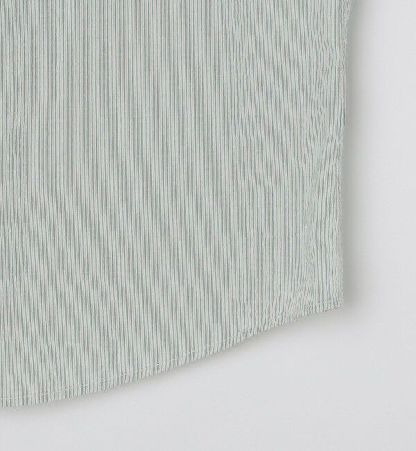 SHIPS「SHIPS: ボイル セミワイドカラー ストライプ ショートスリーブ シャツ」|シャツ・ブラウス|