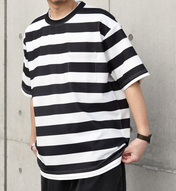 SHIPS any「SHIPS any: 〈吸水・速乾・ストレッチ〉 フェイク レイヤード Tシャツ 24SS◇」|Tシャツ・カットソー|