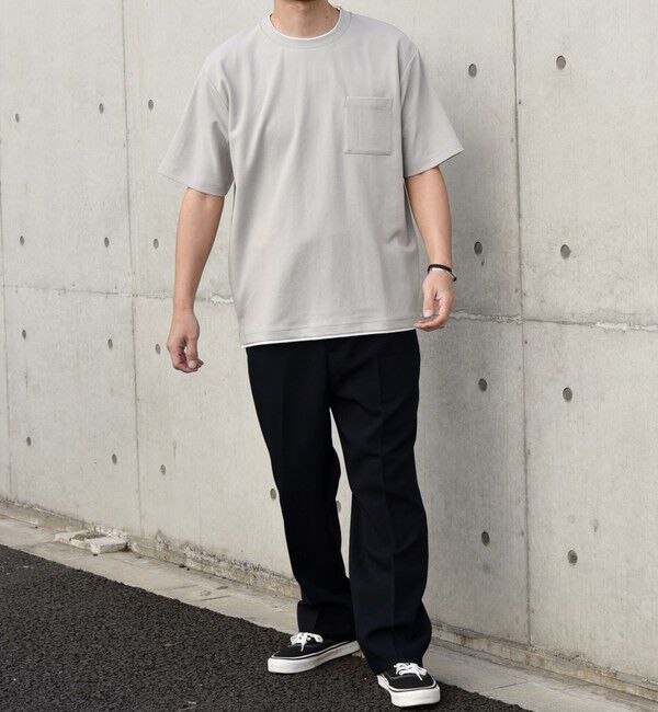 SHIPS any「SHIPS any: 〈吸水・速乾・ストレッチ〉 フェイク レイヤード Tシャツ 24SS◇」|Tシャツ・カットソー|