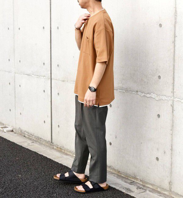 SHIPS any「SHIPS any: 〈吸水・速乾・ストレッチ〉 フェイク レイヤード Tシャツ 24SS◇」|Tシャツ・カットソー|