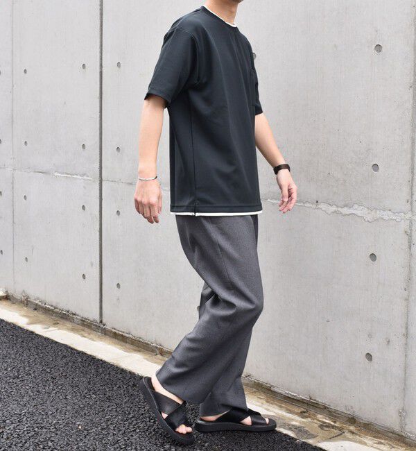 SHIPS any「SHIPS any: 〈吸水・速乾・ストレッチ〉 フェイク レイヤード Tシャツ 24SS◇」|Tシャツ・カットソー|